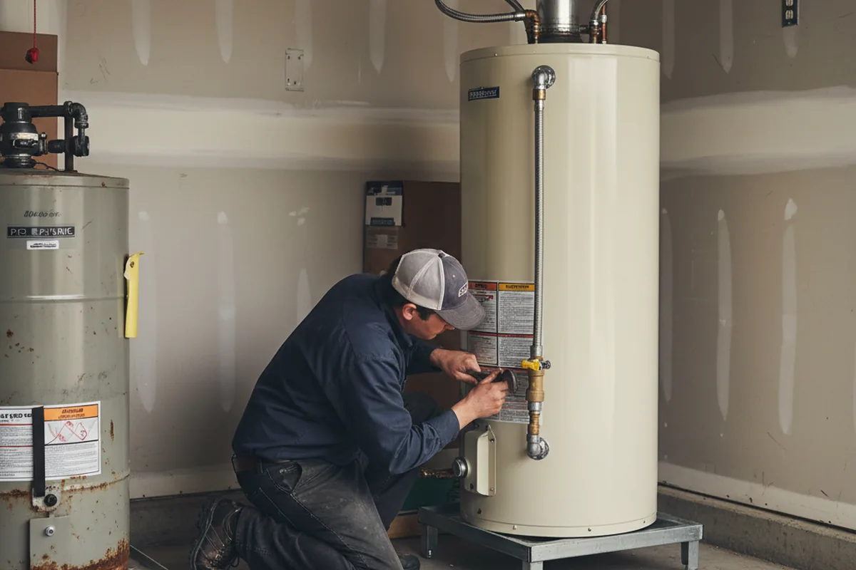 Water heater and shutoff valve replacement in Mountain Center
